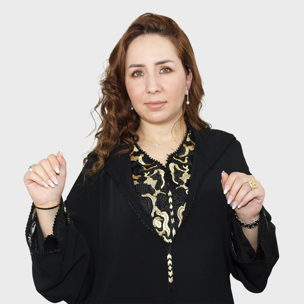 Djellaba Mina black