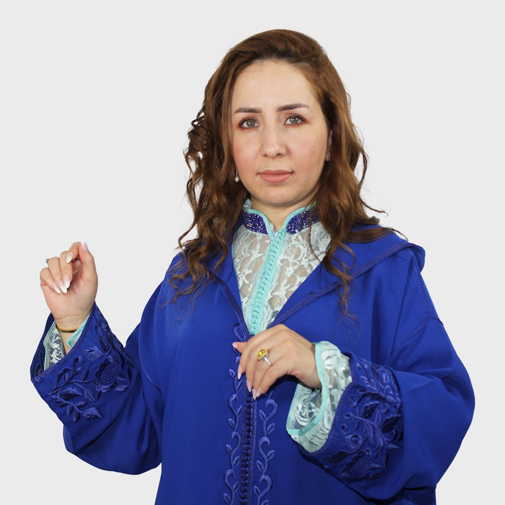 Djellaba Nina royal blue