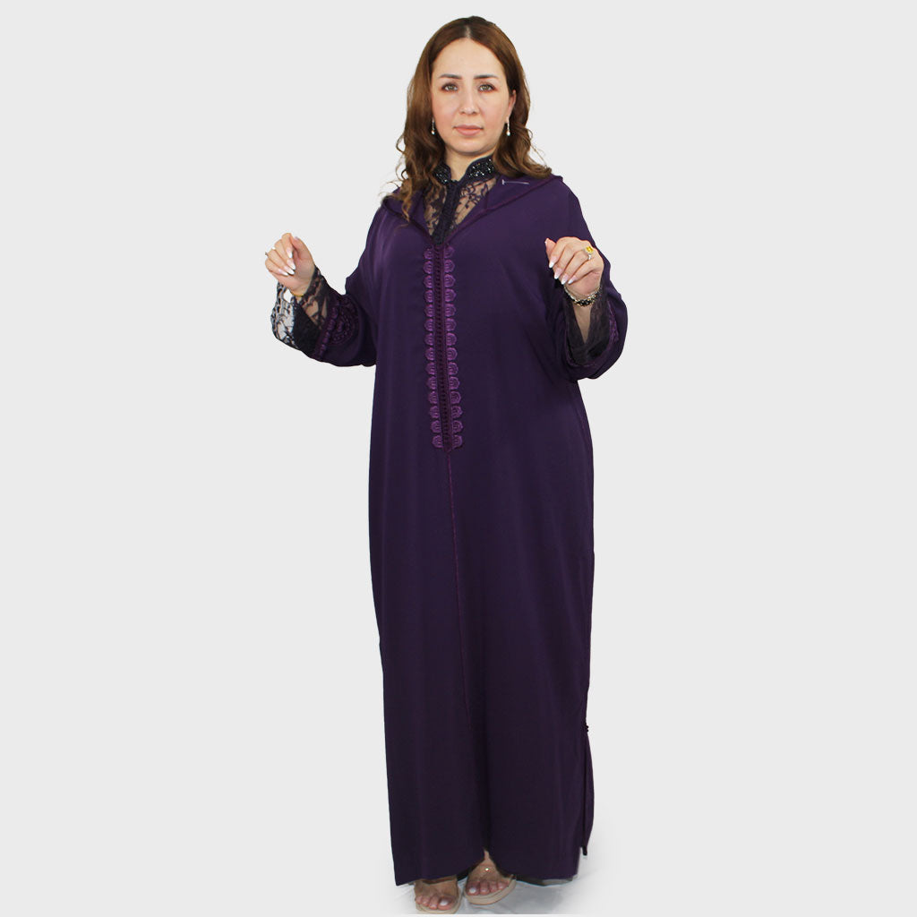 Djellaba Wiham purple