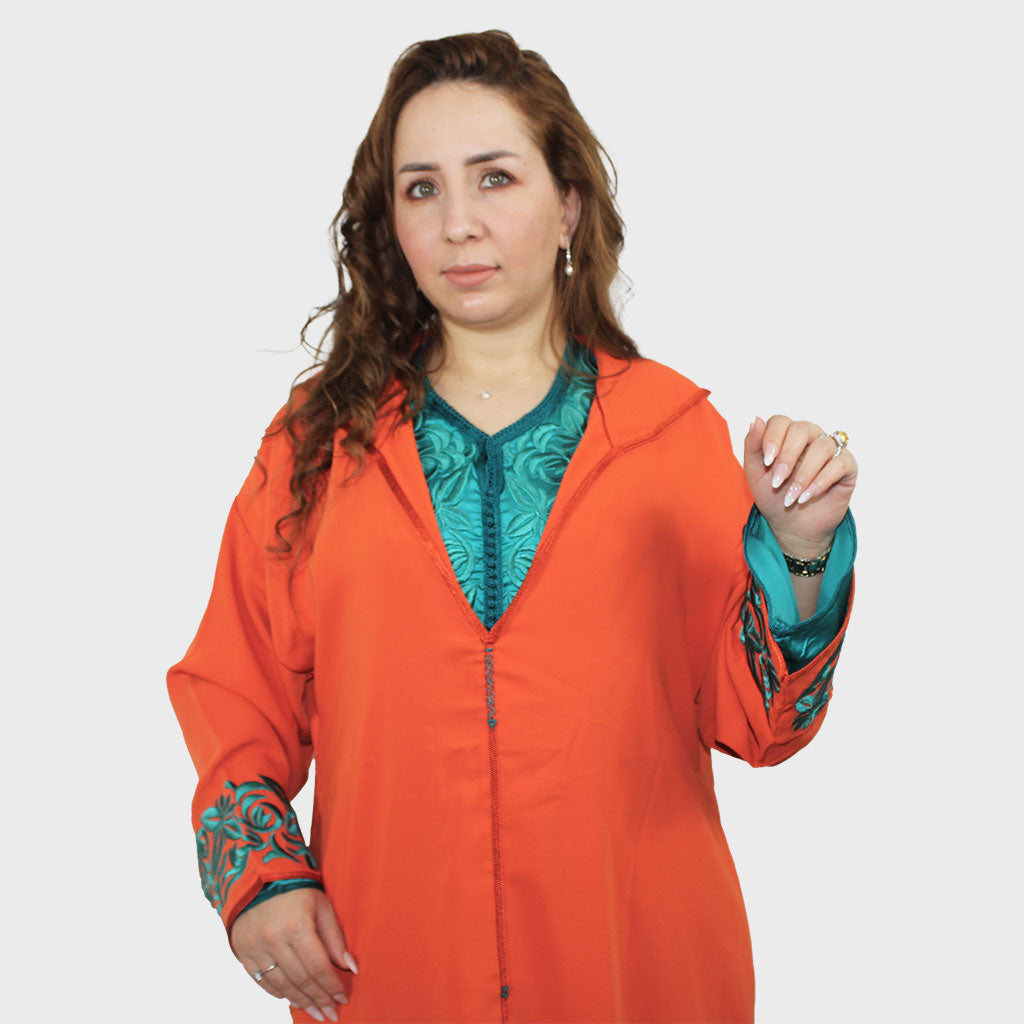 Djellaba Sofia orange