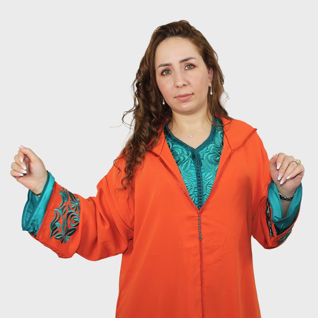 Djellaba Sofia orange