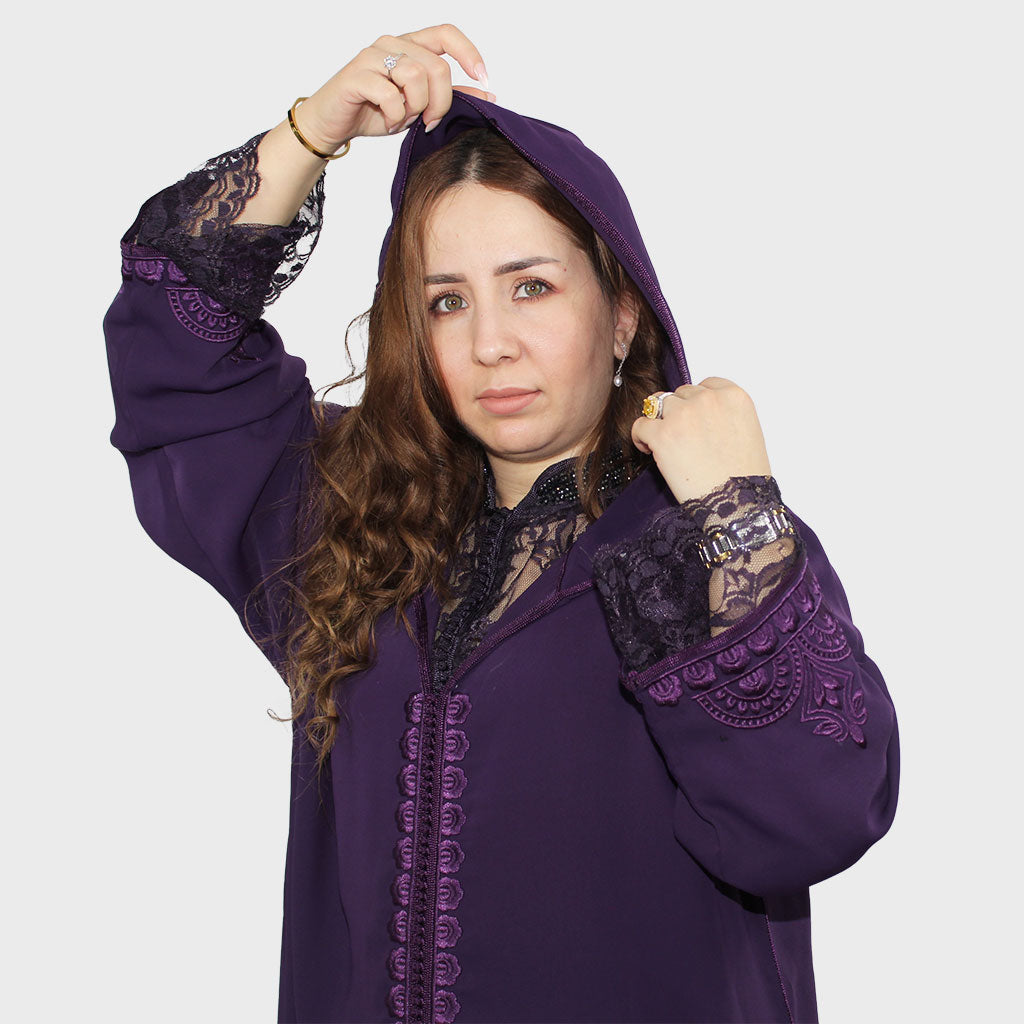 Djellaba Wiham purple